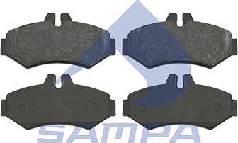 Sampa 092.669 - Тормозные колодки, дисковые, комплект autospares.lv