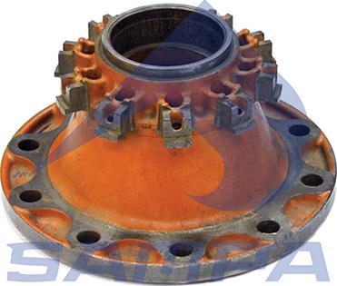 Sampa 050.288/1 - Ступица колеса, поворотный кулак autospares.lv