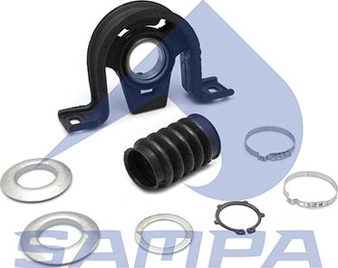 Sampa 010.657 - Подшипник карданного вала, центральная подвеска autospares.lv