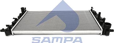 Sampa 010.1664 - Радиатор, охлаждение двигателя autospares.lv