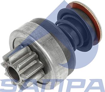 Sampa 010.2307 - Ведущая шестерня, бендикс, стартер autospares.lv