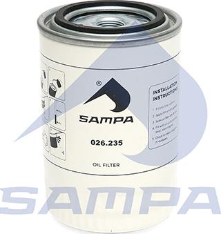 Sampa 026.235 - Масляный фильтр autospares.lv