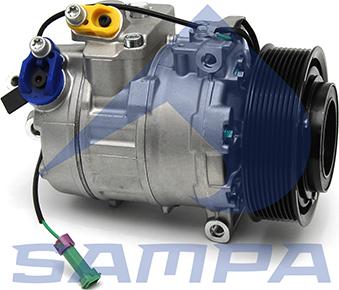 Sampa 206.196 - Компрессор кондиционера autospares.lv