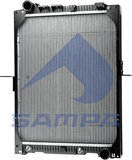 Sampa 201.001 - Радиатор, охлаждение двигателя autospares.lv