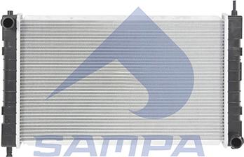 Sampa 201.010 - Радиатор, охлаждение двигателя autospares.lv