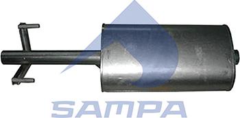 Sampa 207.178 - Средний / конечный глушитель ОГ autospares.lv