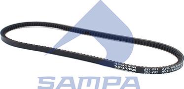 Sampa 207.231 - Клиновой ремень, поперечные рёбра autospares.lv