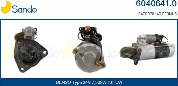 Sando 6040641.0 - Стартер autospares.lv