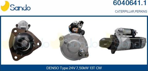 Sando 6040641.1 - Стартер autospares.lv