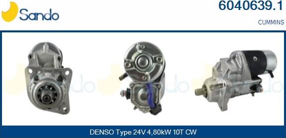 Sando 6040639.1 - Стартер autospares.lv