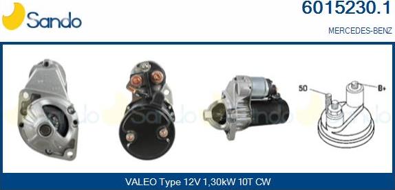 Sando 6015230.1 - Стартер autospares.lv