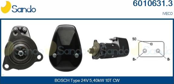 Sando 6010631.3 - Стартер autospares.lv