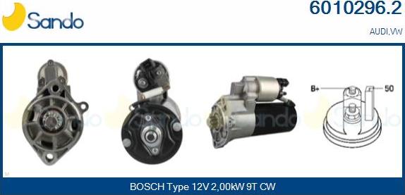 Sando 6010296.2 - Стартер autospares.lv