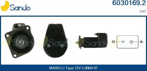 Sando 6030169.2 - Стартер autospares.lv