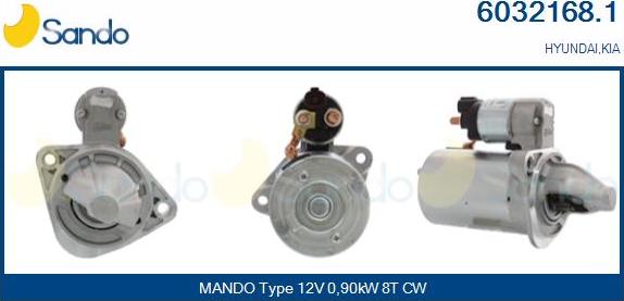 Sando 6032168.1 - Стартер autospares.lv