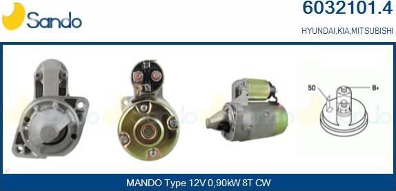 Sando 6032101.4 - Стартер autospares.lv