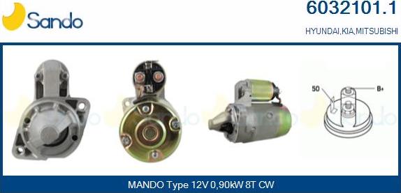 Sando 6032101.1 - Стартер autospares.lv