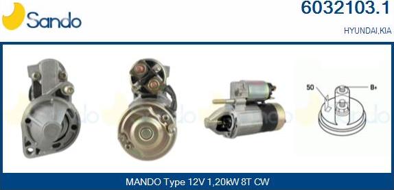 Sando 6032103.1 - Стартер autospares.lv