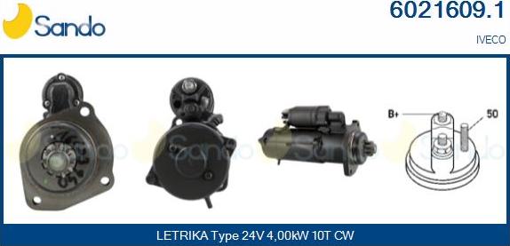 Sando 6021609.1 - Стартер autospares.lv