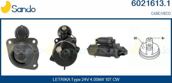 Sando 6021613.1 - Стартер autospares.lv