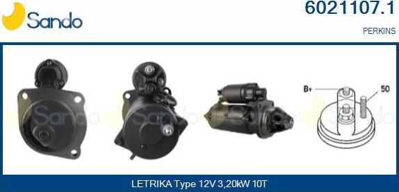 Sando 6021107.1 - Стартер autospares.lv