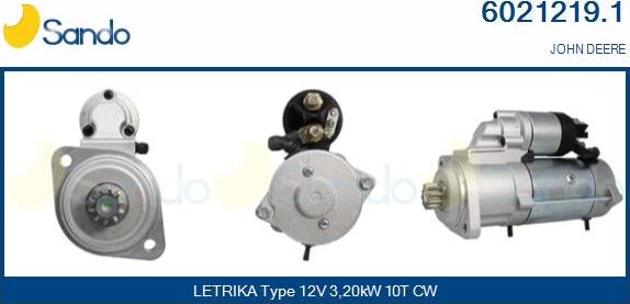 Sando 6021219.1 - Стартер autospares.lv