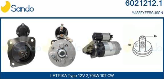 Sando 6021212.1 - Стартер autospares.lv