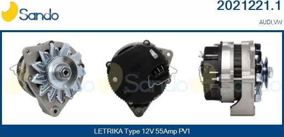 Sando 2021221.1 - Генератор autospares.lv