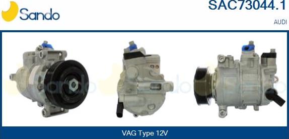 Sando SAC73044.1 - Компрессор кондиционера autospares.lv