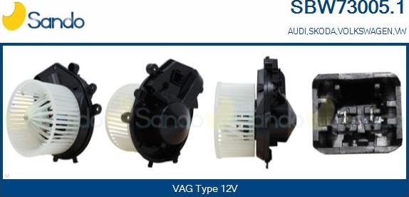 Sando SBW73005.1 - Вентилятор салона autospares.lv