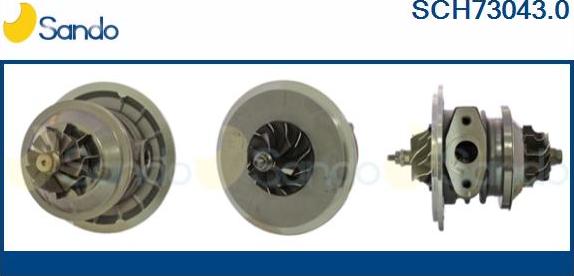 Sando SCH73043.0 - Картридж турбины, группа корпуса компрессора autospares.lv