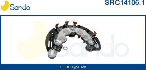 Sando SRC14106.1 - Выпрямитель, диодный мост, генератор autospares.lv