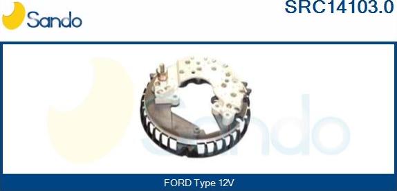 Sando SRC14103.0 - Выпрямитель, диодный мост, генератор autospares.lv