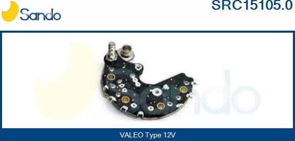 Sando SRC15105.0 - Выпрямитель, диодный мост, генератор autospares.lv