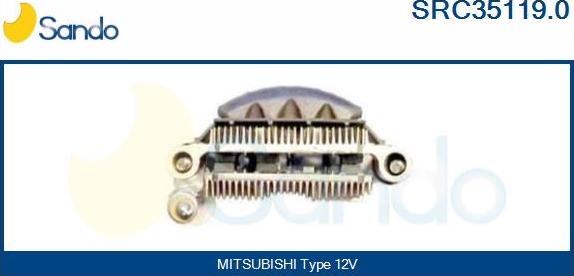 Sando SRC35119.0 - Выпрямитель, диодный мост, генератор autospares.lv