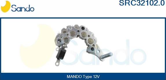 Sando SRC32102.0 - Выпрямитель, диодный мост, генератор autospares.lv