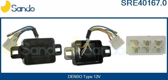 Sando SRE40167.0 - Регулятор напряжения, генератор autospares.lv