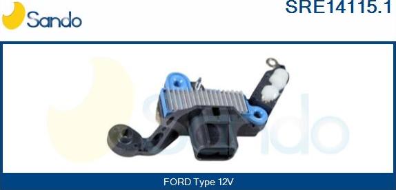 Sando SRE14115.1 - Регулятор напряжения, генератор autospares.lv