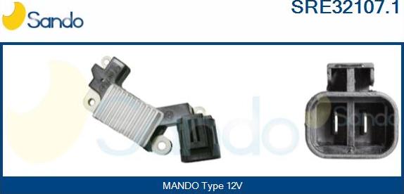 Sando SRE32107.1 - Регулятор напряжения, генератор autospares.lv