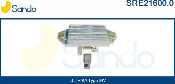 Sando SRE21600.0 - Регулятор напряжения, генератор autospares.lv