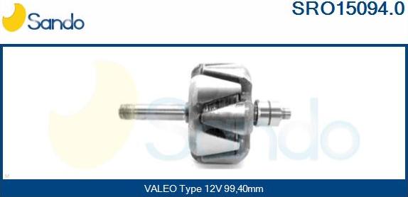 Sando SRO15094.0 - Ротор, генератор autospares.lv