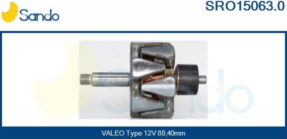 Sando SRO15063.0 - Ротор, генератор autospares.lv