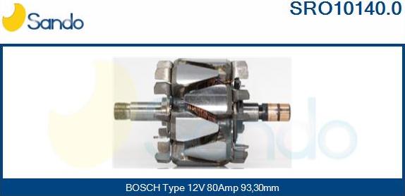 Sando SRO10140.0 - Ротор, генератор autospares.lv