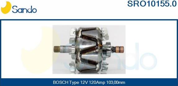 Sando SRO10155.0 - Ротор, генератор autospares.lv