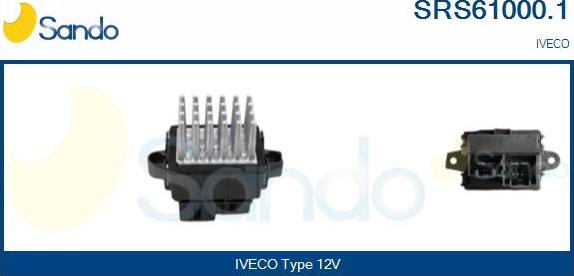 Sando SRS61000.1 - Сопротивление, реле, вентилятор салона autospares.lv