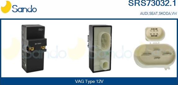 Sando SRS73032.1 - Блок управления, кондиционер autospares.lv