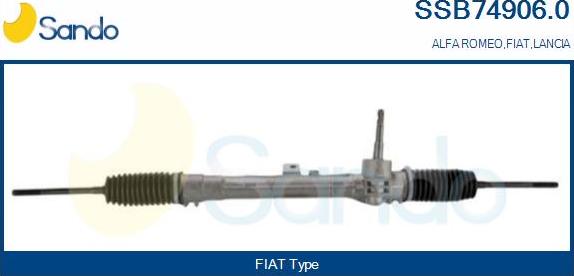 Sando SSB74906.0 - Рулевой механизм, рейка autospares.lv