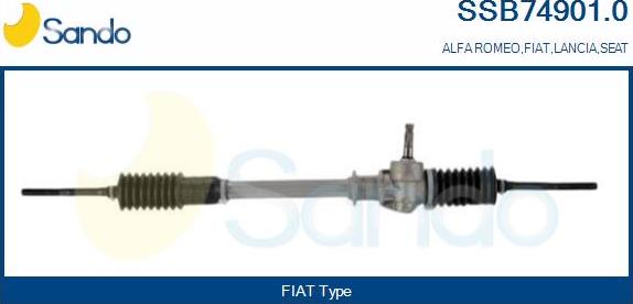 Sando SSB74901.0 - Рулевой механизм, рейка autospares.lv