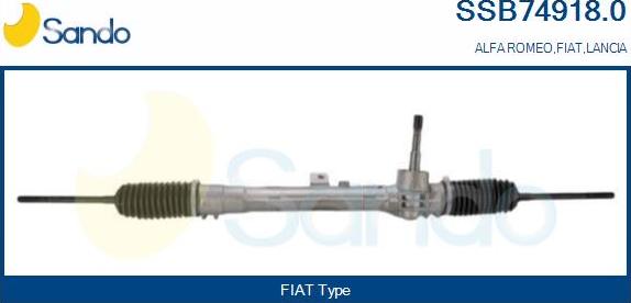 Sando SSB74918.0 - Рулевой механизм, рейка autospares.lv