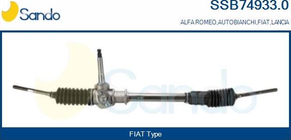 Sando SSB74933.0 - Рулевой механизм, рейка autospares.lv